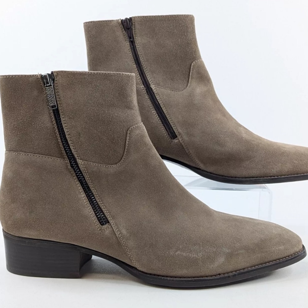 🖤 New Aldo Chelsea Mens Suede Zip Boots 🖤
